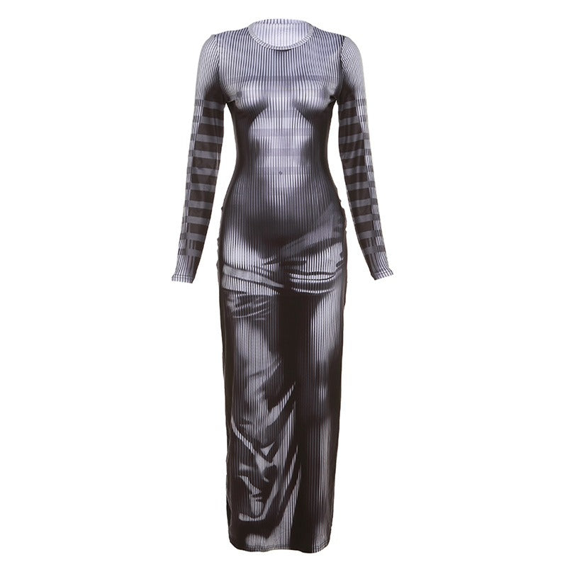 FAYE Body Print Dress