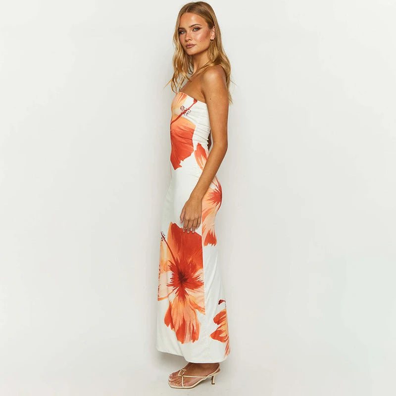 JOLIE Flower Print Dress