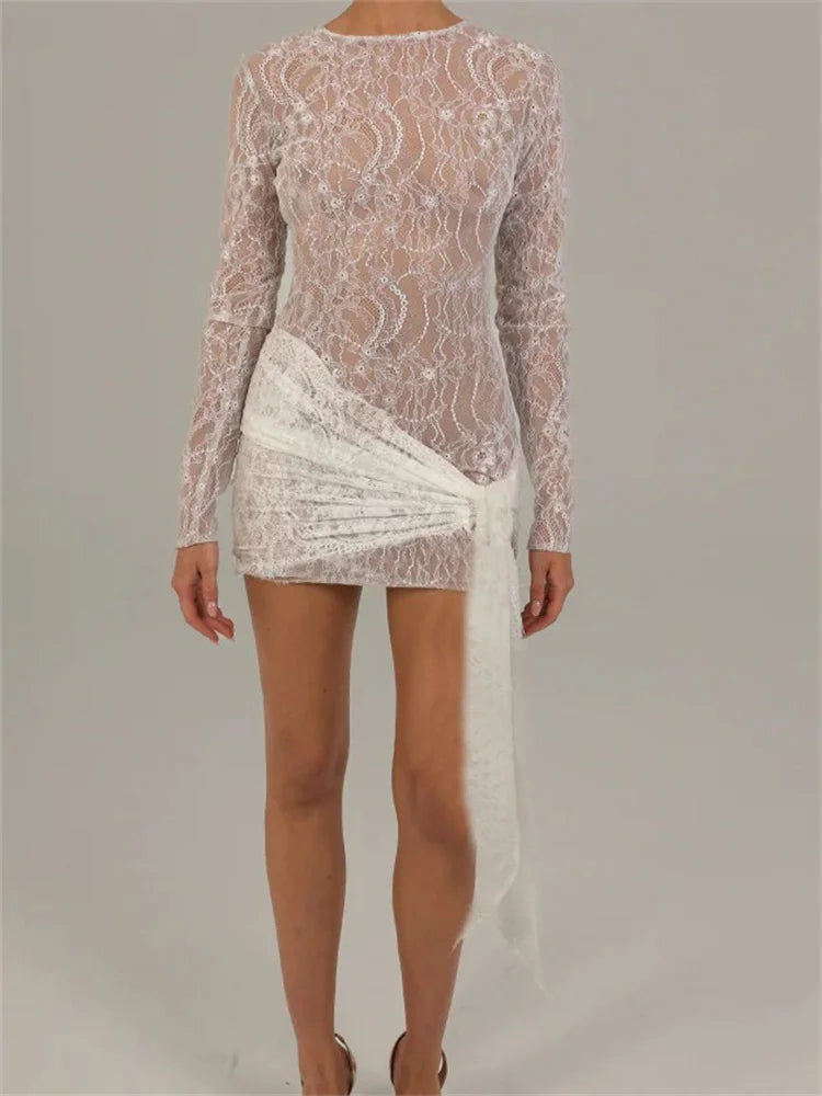 ZONA Lace Floral Mini Dress