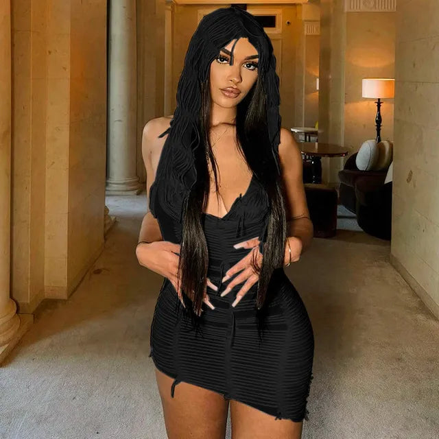 TAMARA White Hooded Dress