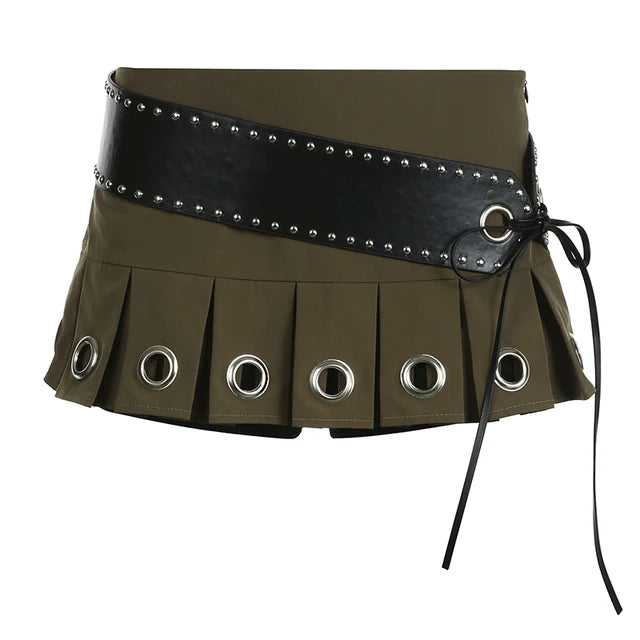 MAYA Pleated Short Skirt