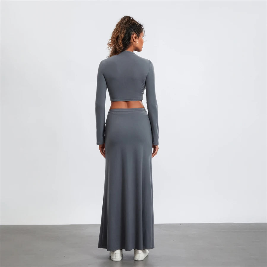 LAYLA Two Piece Maxi Skirt Set