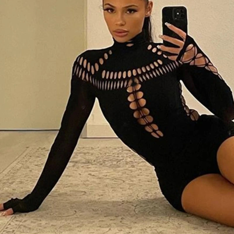 MARNIE Cut Out Bodysuit