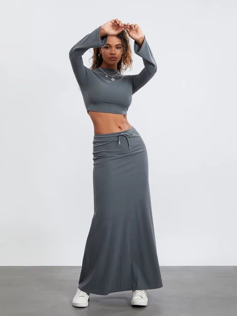 LAYLA Two Piece Maxi Skirt Set