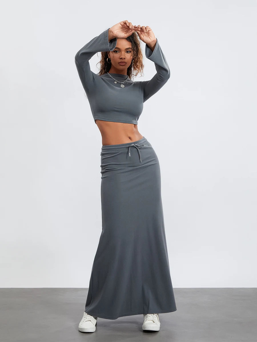 LAYLA Two Piece Maxi Skirt Set