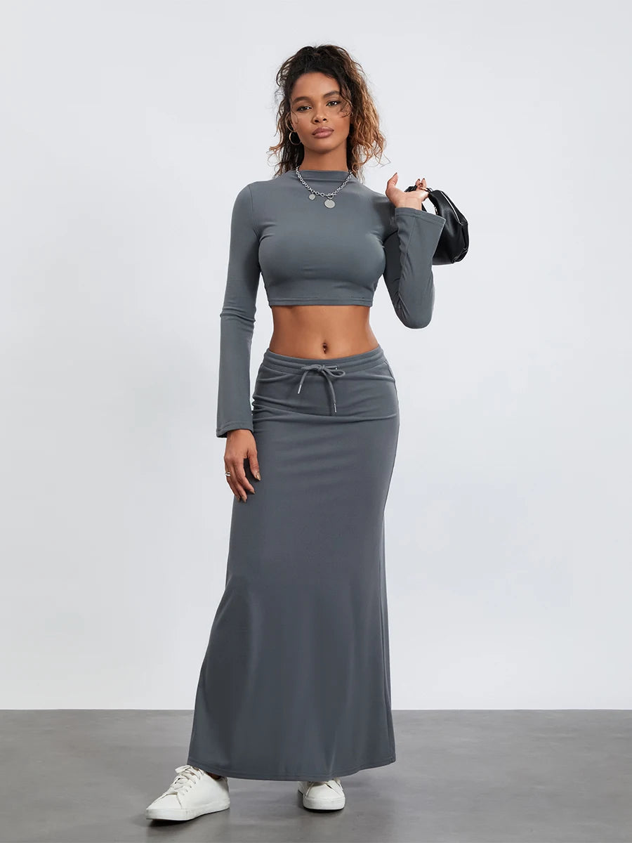 LAYLA Two Piece Maxi Skirt Set