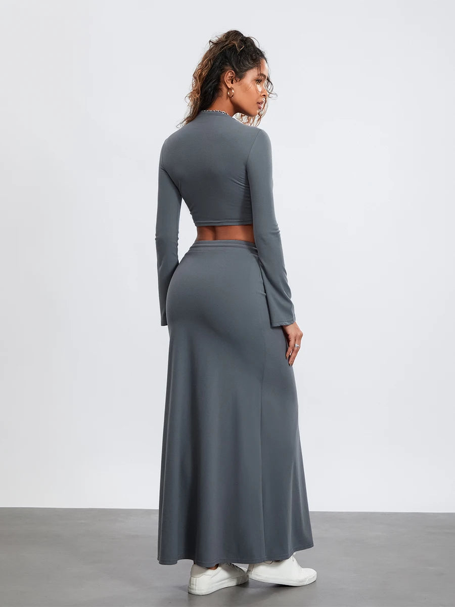 LAYLA Two Piece Maxi Skirt Set