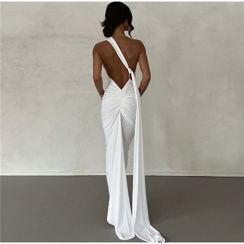 MIYA Backless Evening Dress