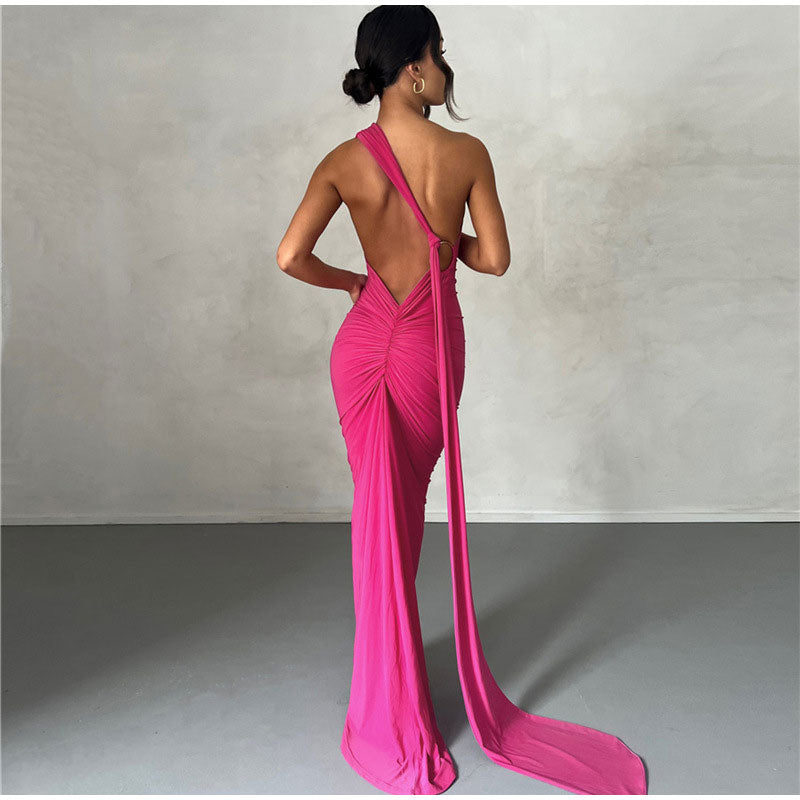 MIYA Backless Evening Dress