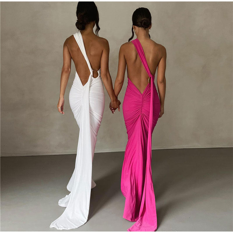 MIYA Backless Evening Dress