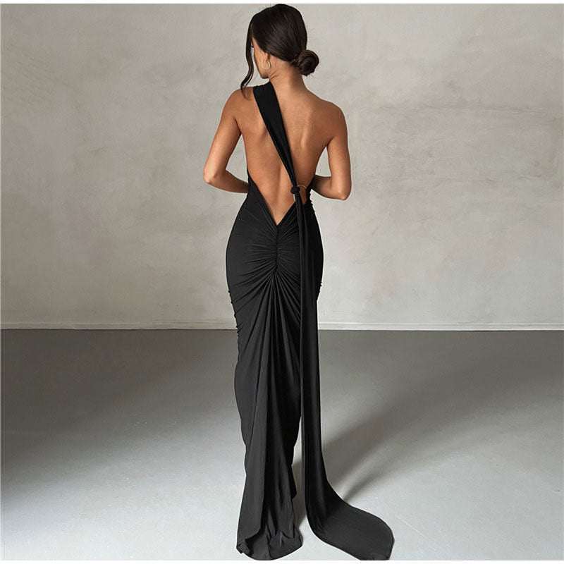 MIYA Backless Evening Dress