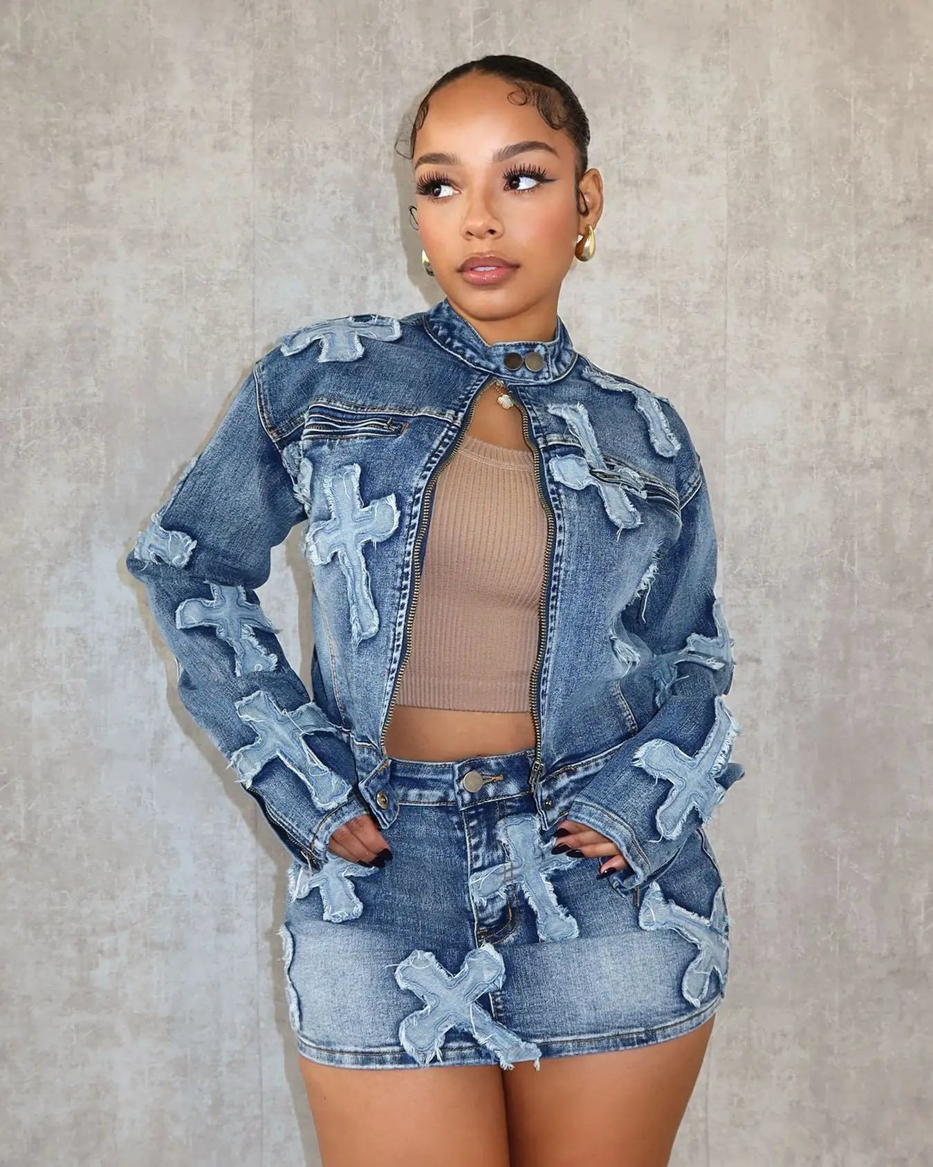 NOLA Two Piece Denim Set