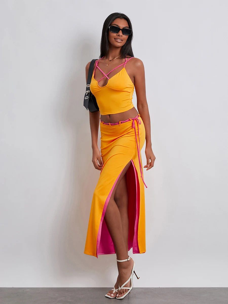 GINA Orange Two-Piece Set