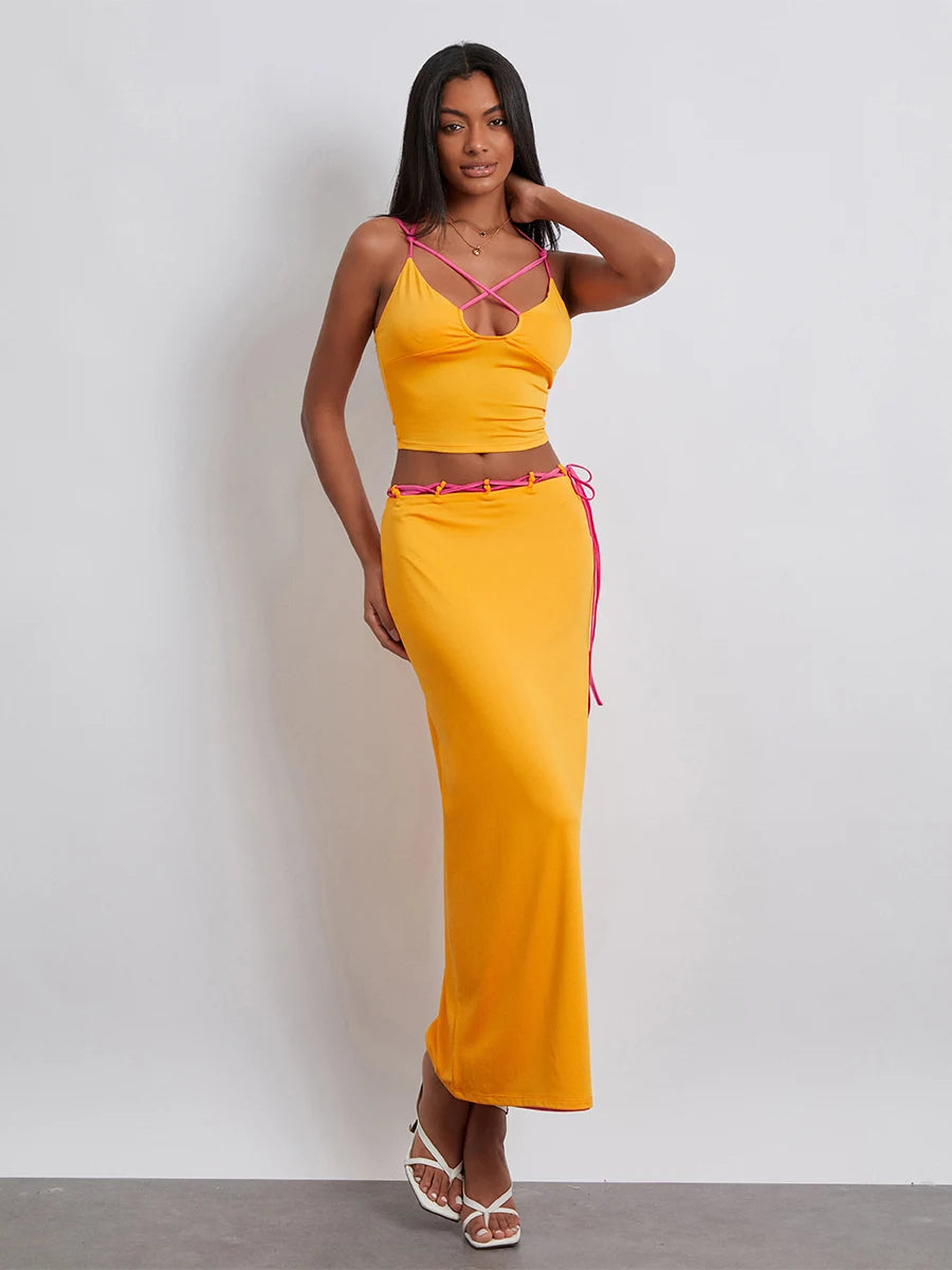 GINA Orange Two-Piece Set