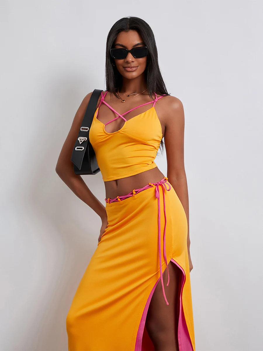 GINA Orange Two-Piece Set